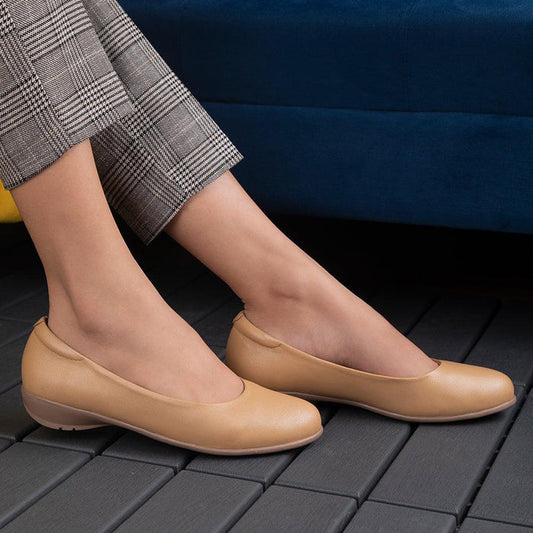 The Charlot TMM-3 Camel Women's Casual Ballerinas Tresmode - Tresmode