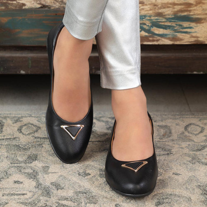 The Chevio Black Women's Dress Ballerinas Tresmode - Tresmode