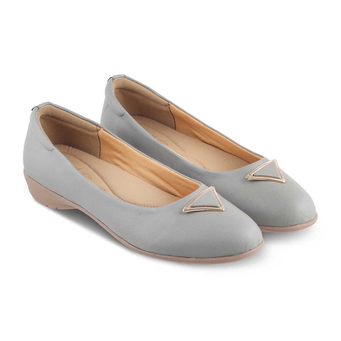 The Cheviz Grey Women's Dress Ballerinas Tresmode - Tresmode