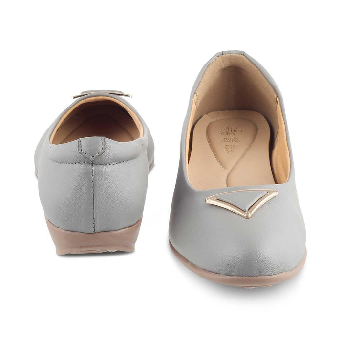 The Cheviz Grey Women's Dress Ballerinas Tresmode - Tresmode