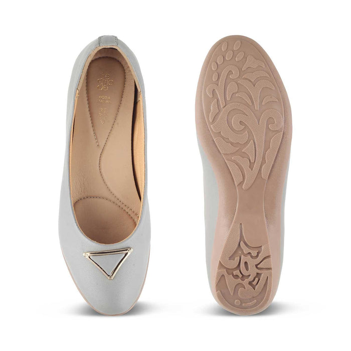 The Cheviz Grey Women's Dress Ballerinas Tresmode - Tresmode