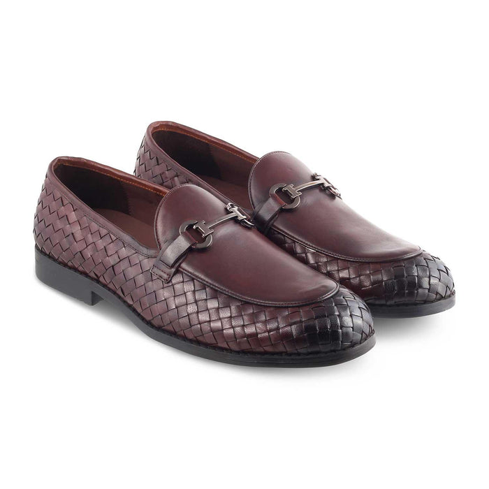 The Comme Brown Men's Leather Loafers Tresmode - Tresmode