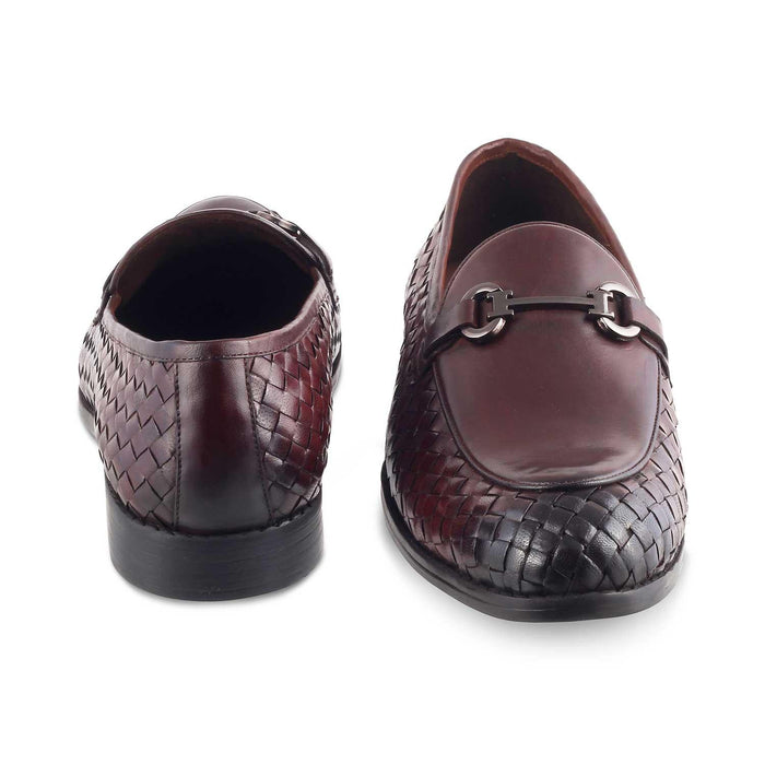 The Comme Brown Men's Leather Loafers Tresmode - Tresmode