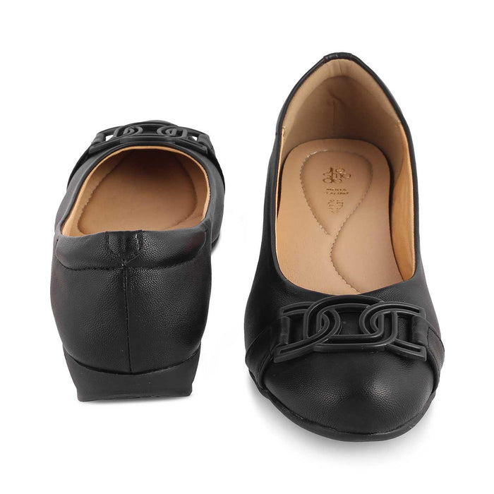 The Geom Black Women's Dress Ballerinas Tresmode - Tresmode