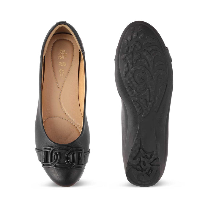 The Geom Black Women's Dress Ballerinas Tresmode - Tresmode