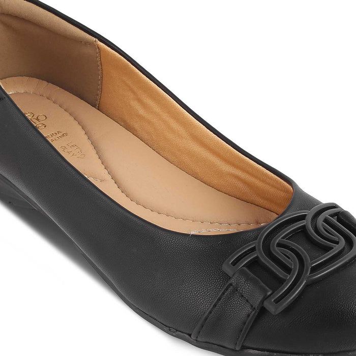 The Geom Black Women's Dress Ballerinas Tresmode - Tresmode
