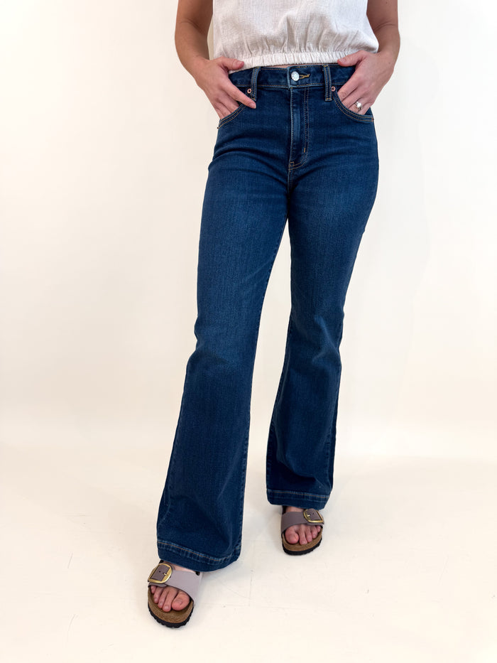 The Heartbreaker Mid Rise Flare Denim- The Hitmaker