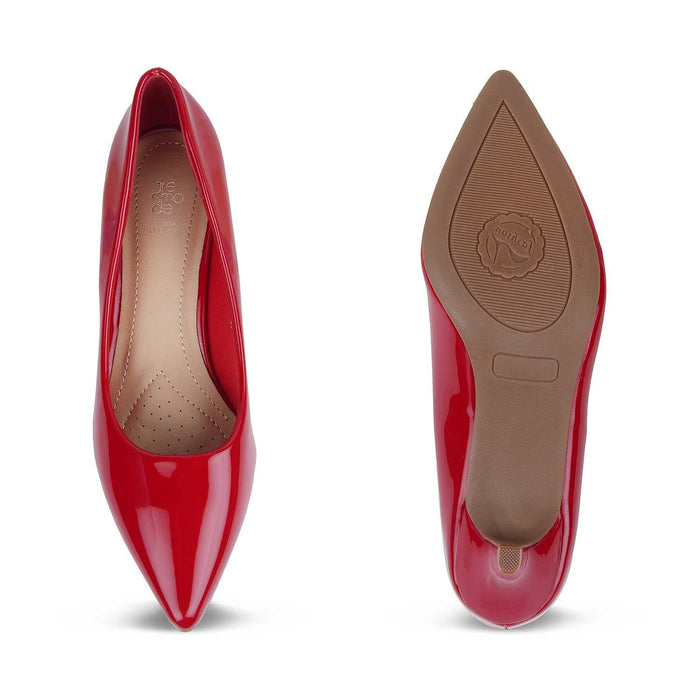 The Jerse Red Women's Dress Pumps Tresmode - Tresmode