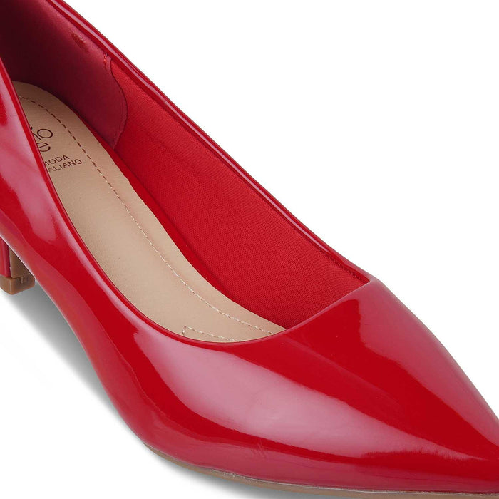 The Jerse Red Women's Dress Pumps Tresmode - Tresmode