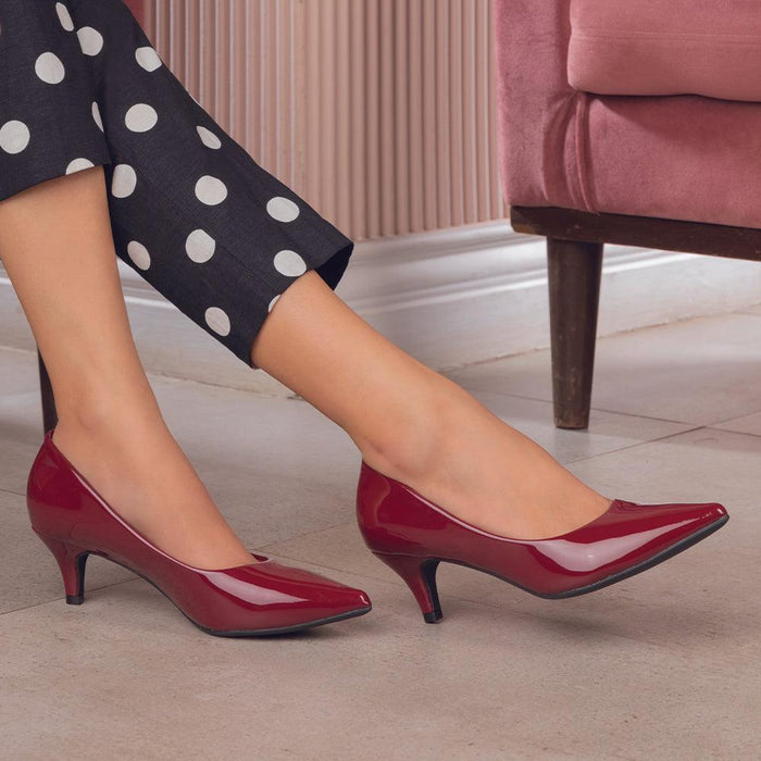 The Jerse Wine Women's Dress Pumps Tresmode - Tresmode