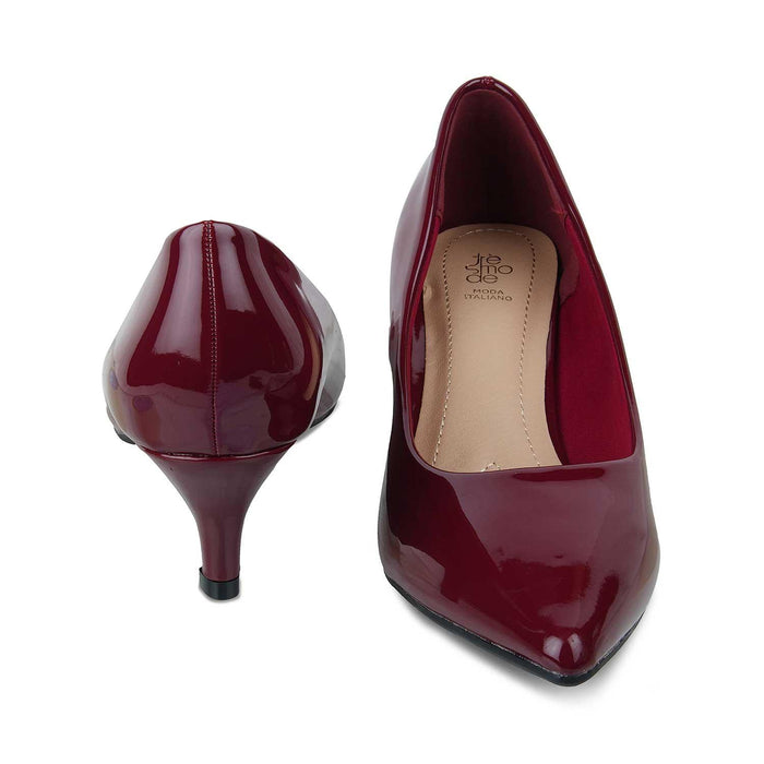 The Jerse Wine Women's Dress Pumps Tresmode - Tresmode