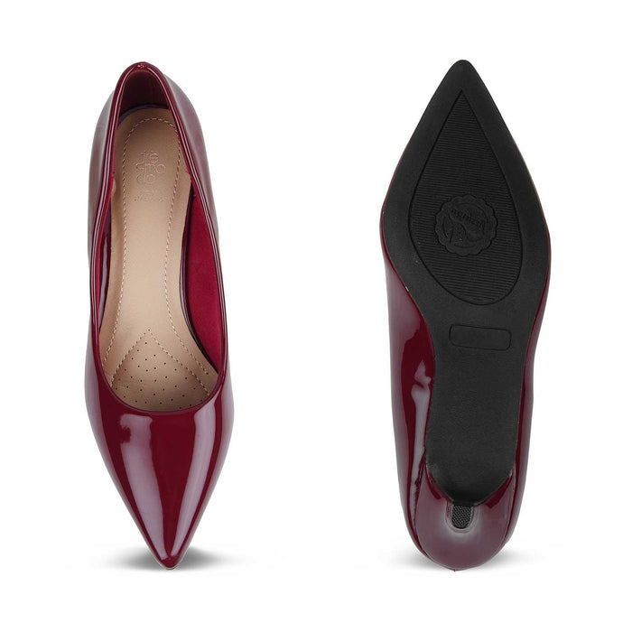 The Jerse Wine Women's Dress Pumps Tresmode - Tresmode