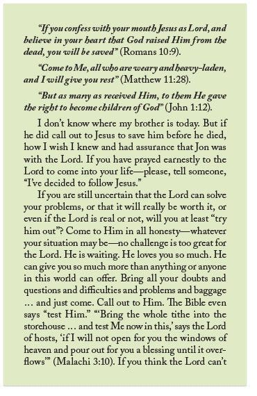 The Letter I Wish I Had Shared Earlier (NASB)