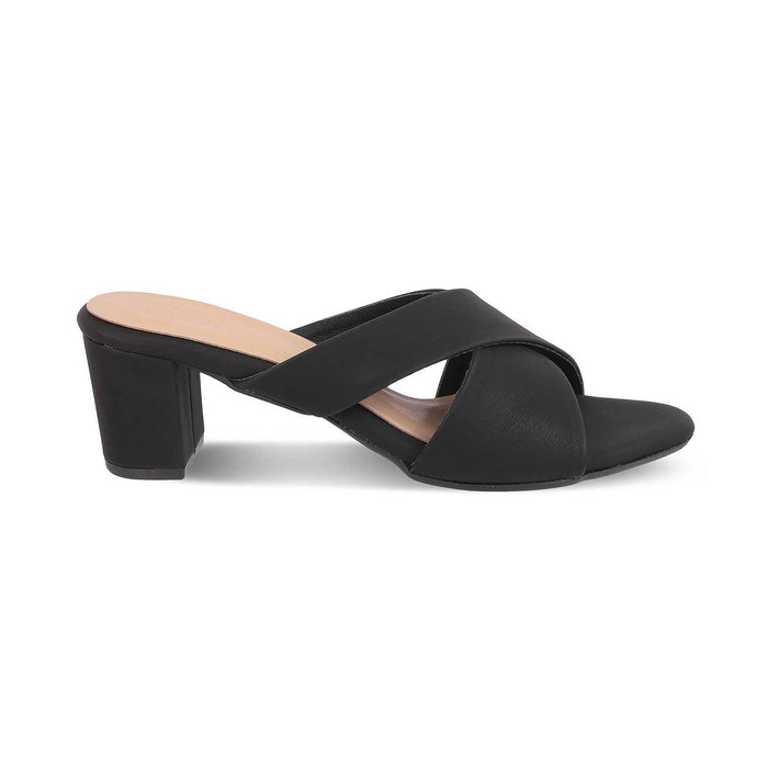 The Lisburn Black Women's Dress Block Heel Sandals Tresmode - Tresmode