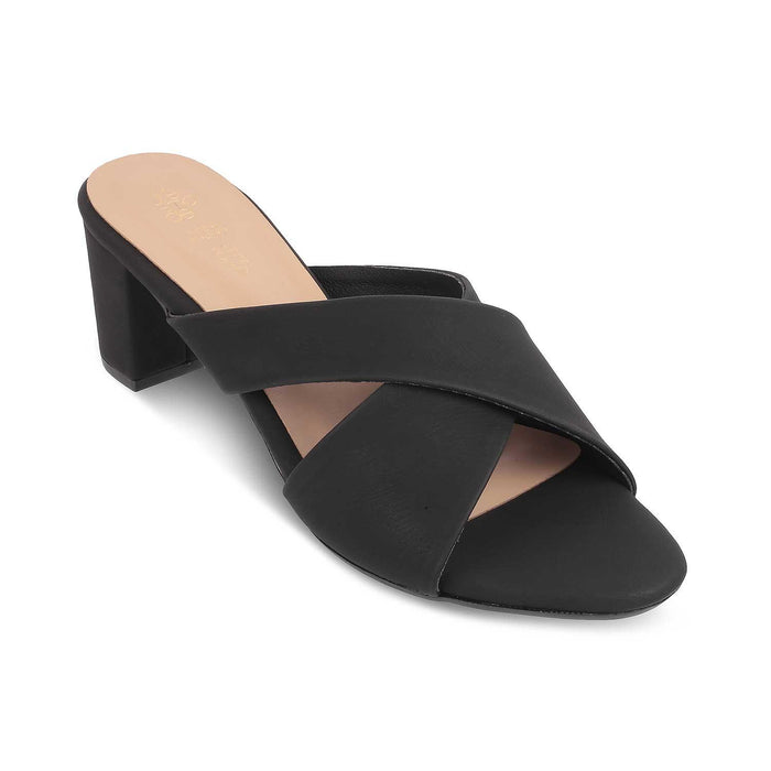 The Lisburn Black Women's Dress Block Heel Sandals Tresmode - Tresmode