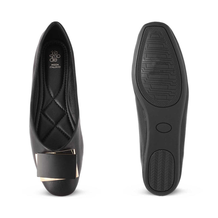The Londre Black Women's Casual Ballerinas Tresmode - Tresmode