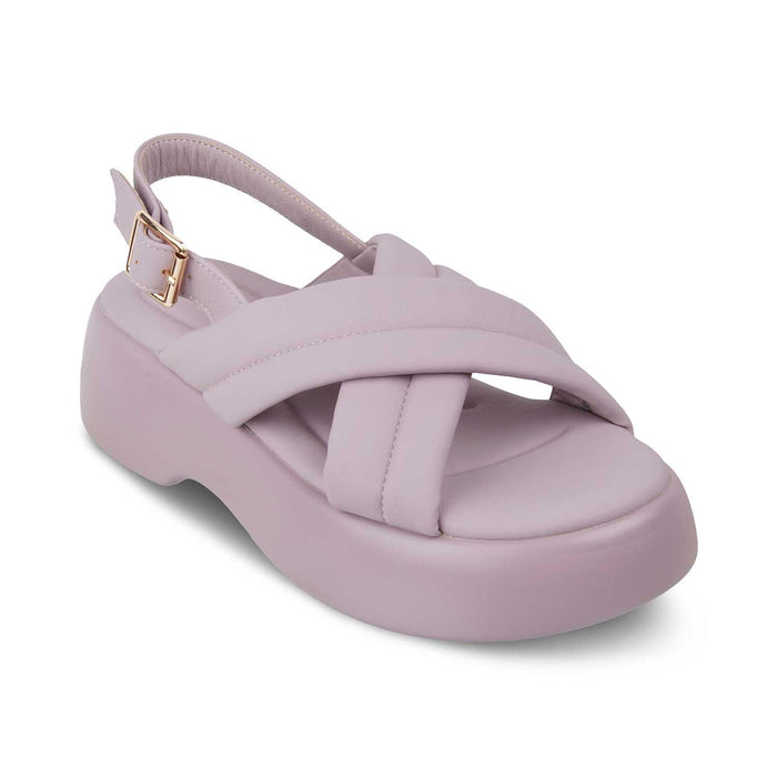The Lonir Purple Women's Dress Wedge Sandals Tresmode - Tresmode