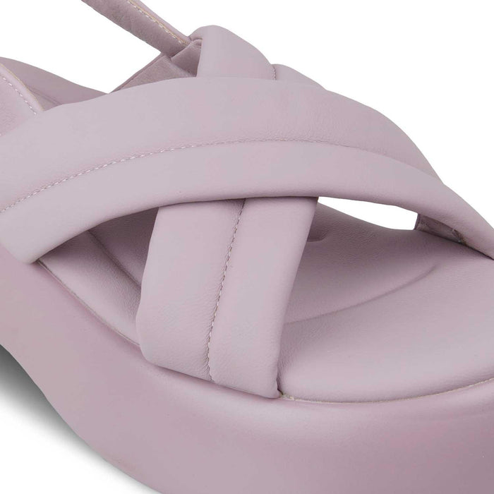 The Lonir Purple Women's Dress Wedge Sandals Tresmode - Tresmode