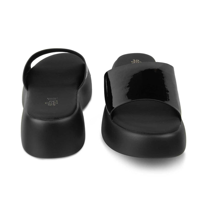 The Lory Black Women's Casual Wedge Sandals Tresmode - Tresmode