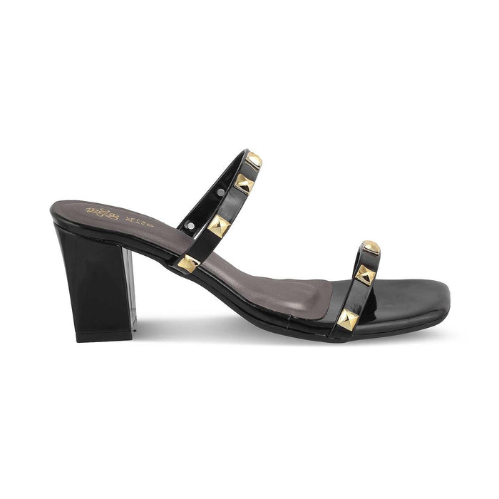 The Mag Black Women's Dress Block Heel Sandals Tresmode - Tresmode