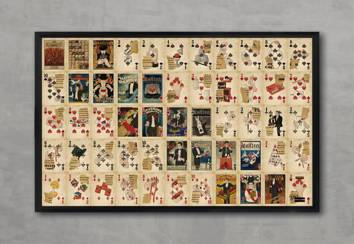 The Magician's Last Secret Playing Cards - Uncut Sheet