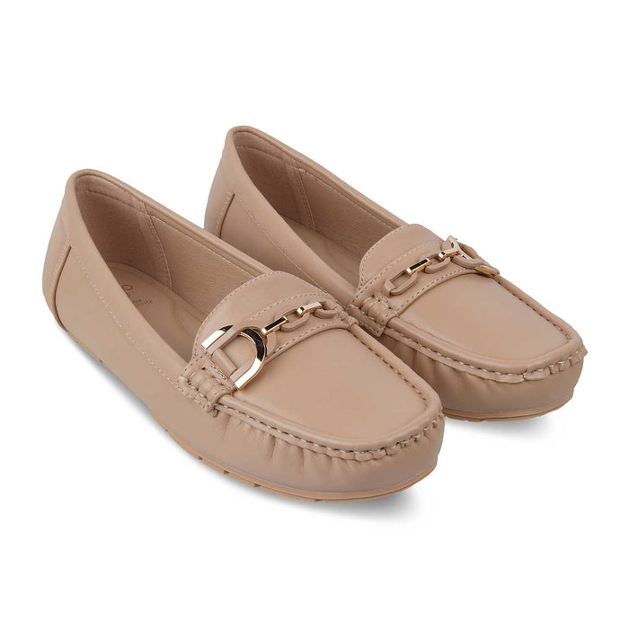 The Miko Beige Women's Dress Loafers Tresmode - Tresmode
