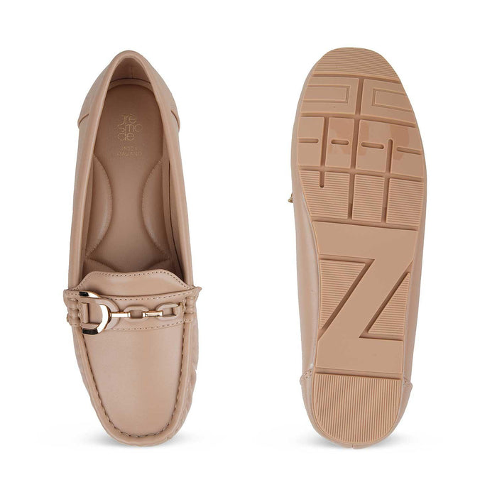 The Miko Beige Women's Dress Loafers Tresmode - Tresmode