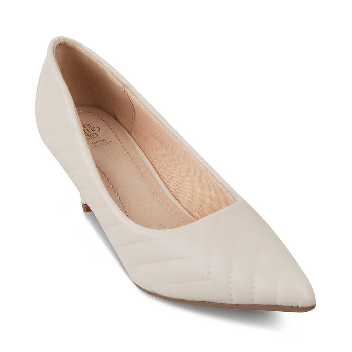 The Milenz Beige Women's Dress Pumps Tresmode - Tresmode