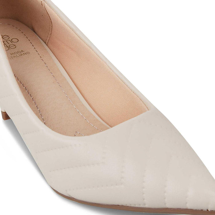 The Milenz Beige Women's Dress Pumps Tresmode - Tresmode