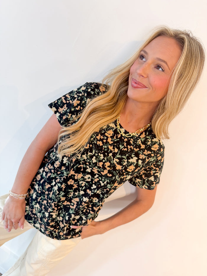 Sanctuary The Perfect Tee - Petite Floral – women's short sleeve tee
