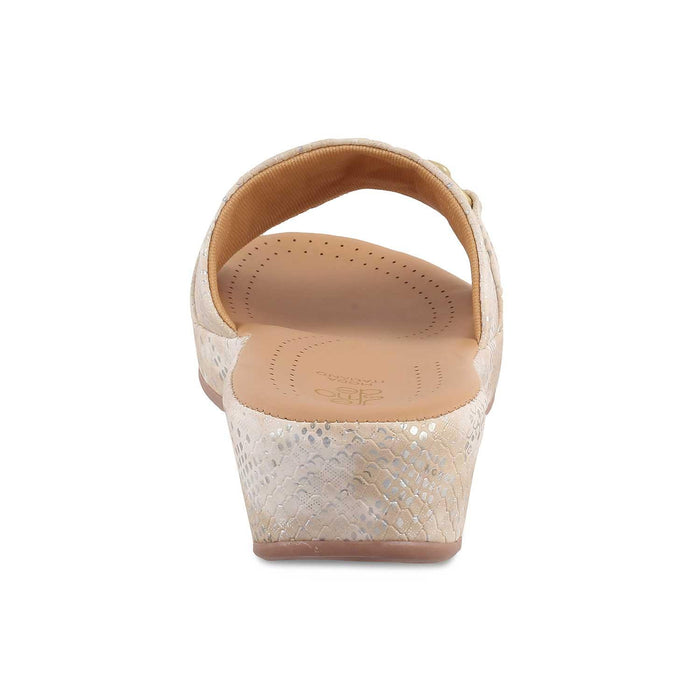 The Rec Gold Women's Dress Wedge Sandals Tresmode - Tresmode