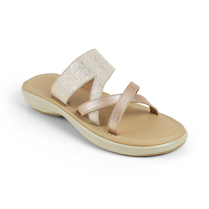The Rofila Champagne Flatform Flats
