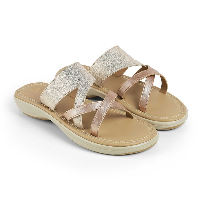 The Rofila Champagne Flatform Flats