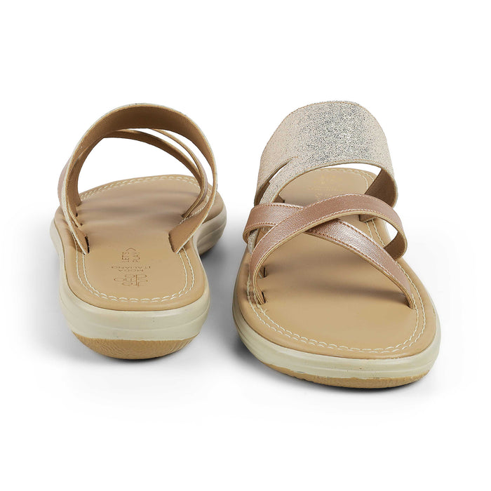 The Rofila Champagne Flatform Flats