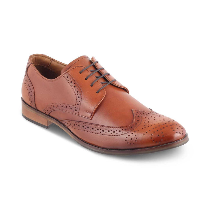The Shell Tan Men's Derby Lace Ups Tresmode - Tresmode
