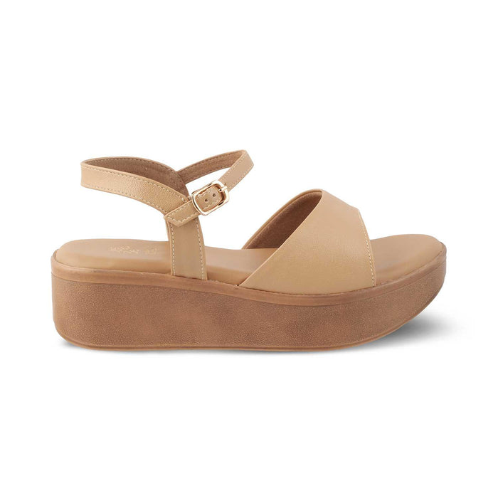 The Sinhere Beige Women's Dress Platform Wedge Sandals Tresmode - Tresmode