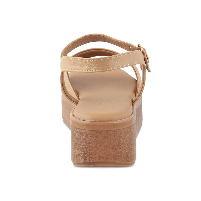The Sinhere Beige Women's Dress Platform Wedge Sandals Tresmode - Tresmode
