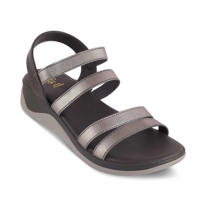 The Sona Pewter Women's Dress Wedge Sandals Tresmode - Tresmode