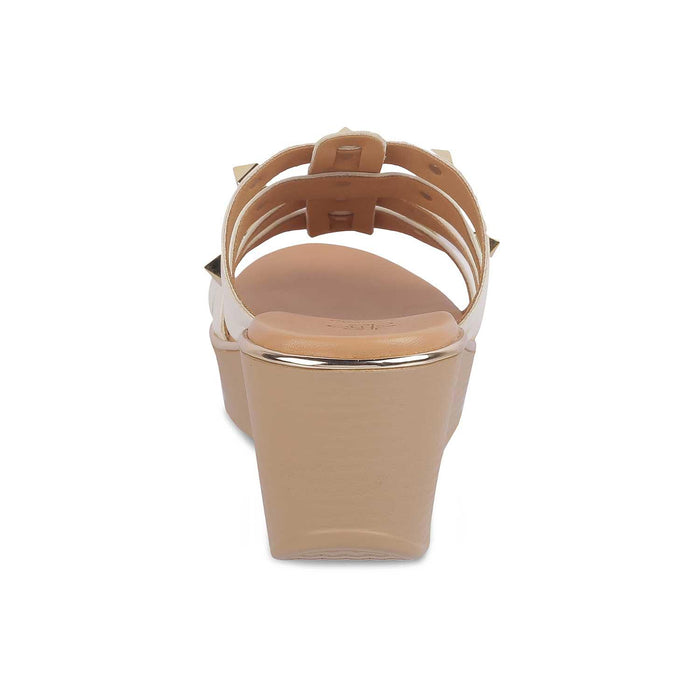 The Tango White Women's Dress Wedge Sandals Tresmode - Tresmode