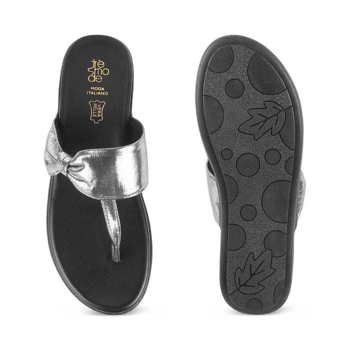 The Tobow Silver Women's Casual Flats Tresmode - Tresmode