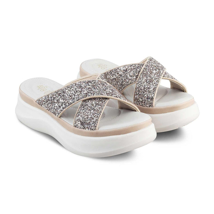The Tonned Beige Women's Dress Wedges Tresmode - Tresmode
