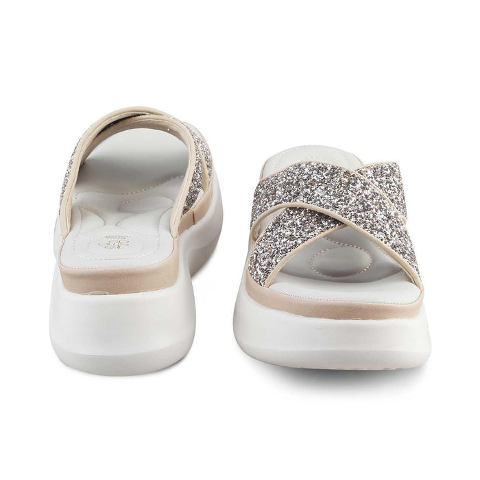 The Tonned Beige Women's Dress Wedges Tresmode - Tresmode