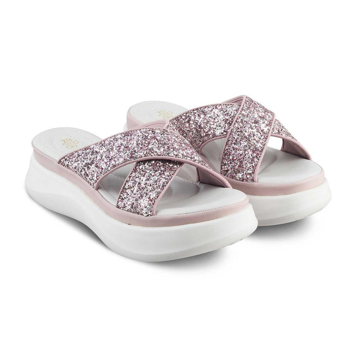 The Tonned Pink Women's Dress Wedges Tresmode - Tresmode