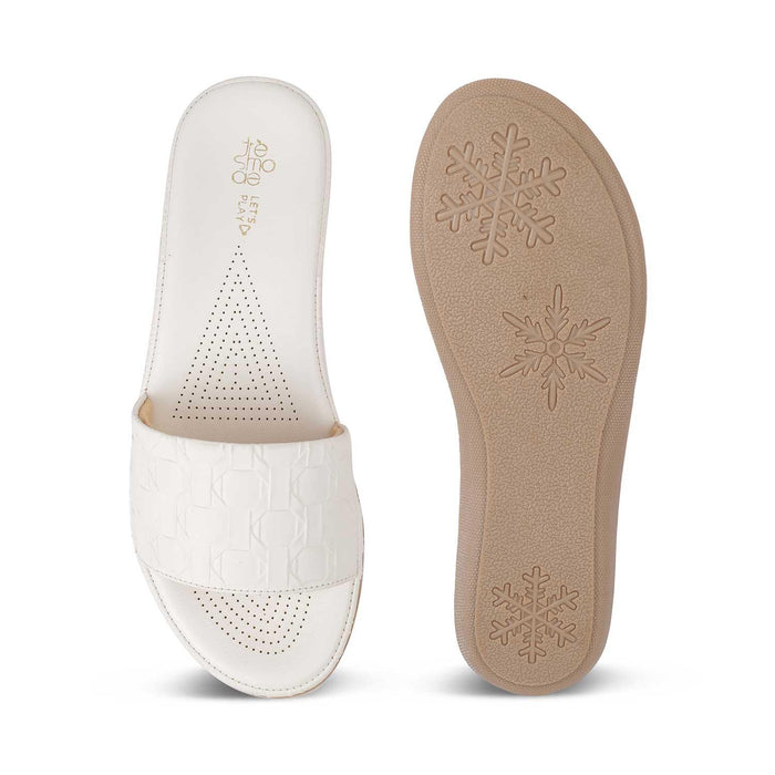 The Vienna White Women's Casual Flats Tresmode - Tresmode