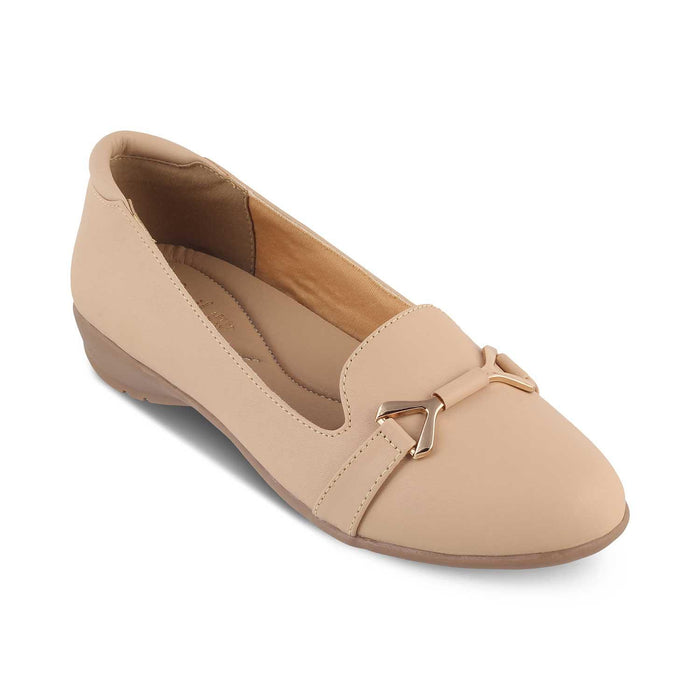 The Yorker Beige Women's Dress Ballerinas Tresmode - Tresmode