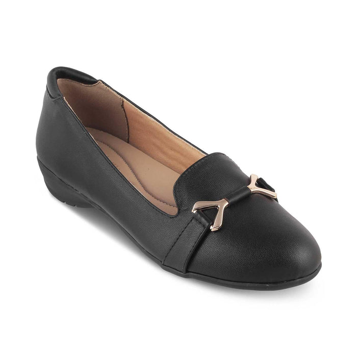 The Yorker Black Women's Dress Ballerinas Tresmode - Tresmode