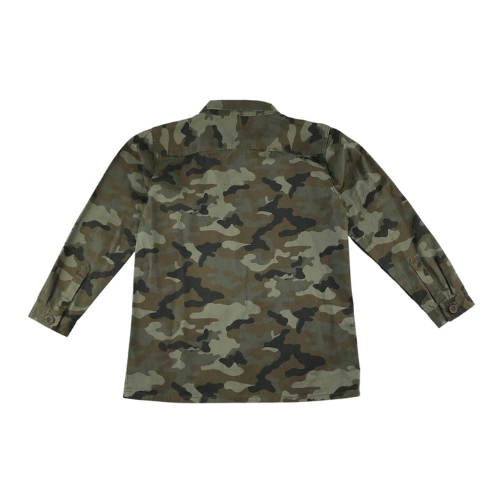 Threadboys 11-12 years khaki green camouflage cotton shirt