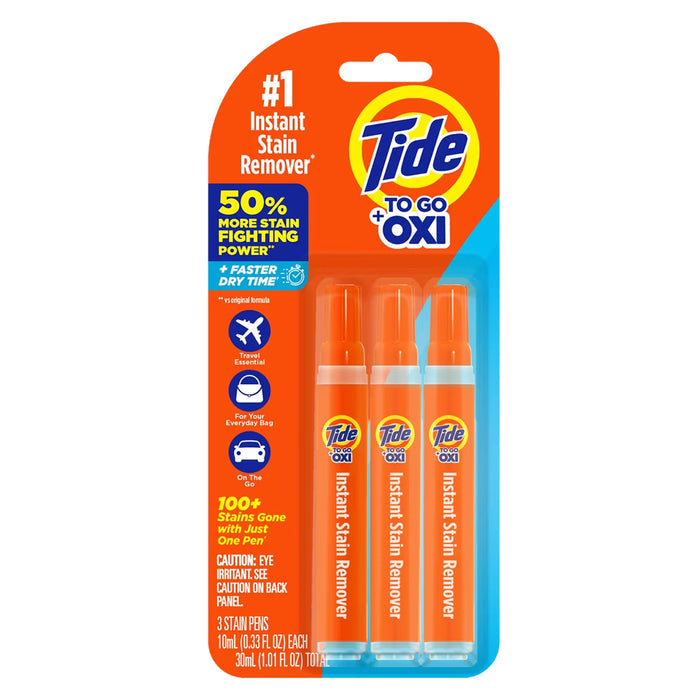 Tide To Go + OXI Instant Stain Remover Pens - 3 Ct - 6 Pack