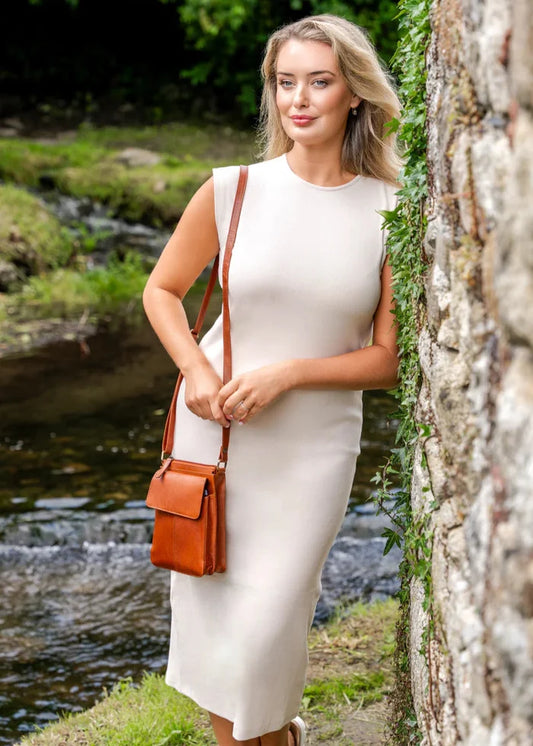 Luxury Irish Leather Pup Bag - Brown