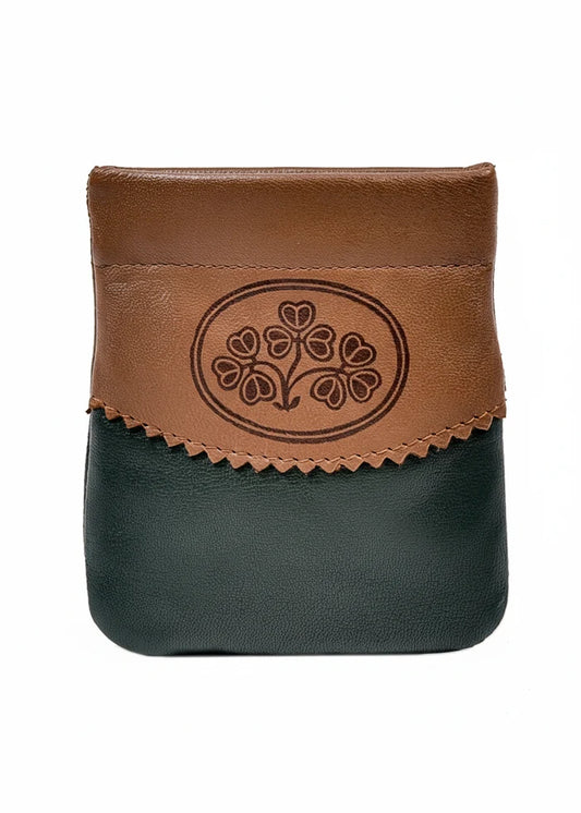 Tinnakeenly Leather Small Snap Purse - Shamrock